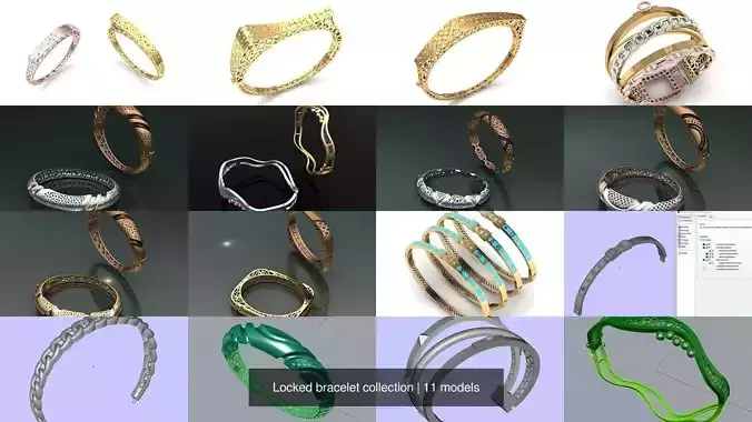Locked bracelet collection
