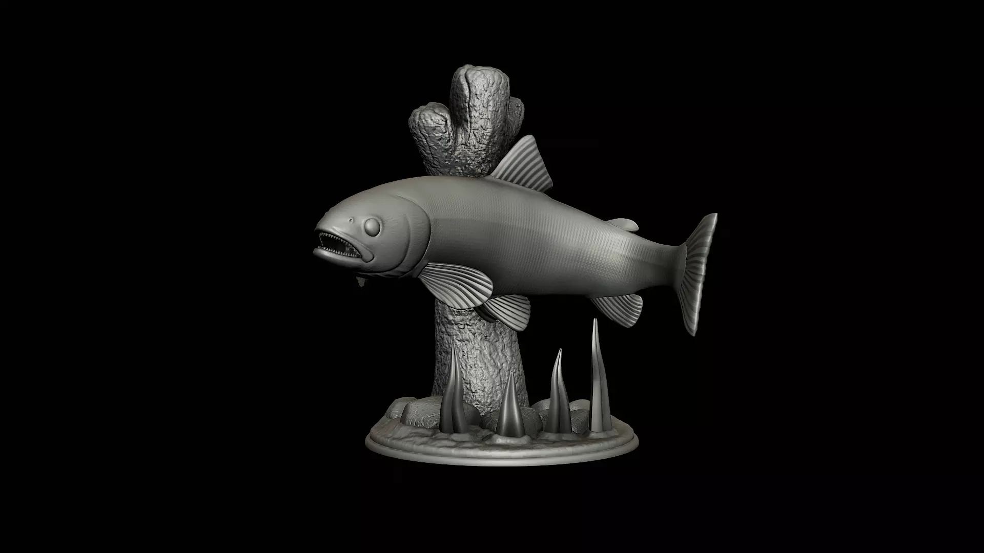 rainbow trout  detailed texture for 3d printing 3D print model_7