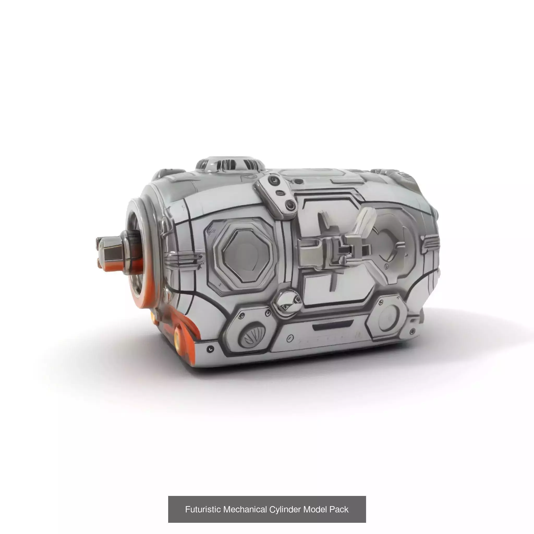 Futuristic Floor Tiles Pack 3D Model Collection_27