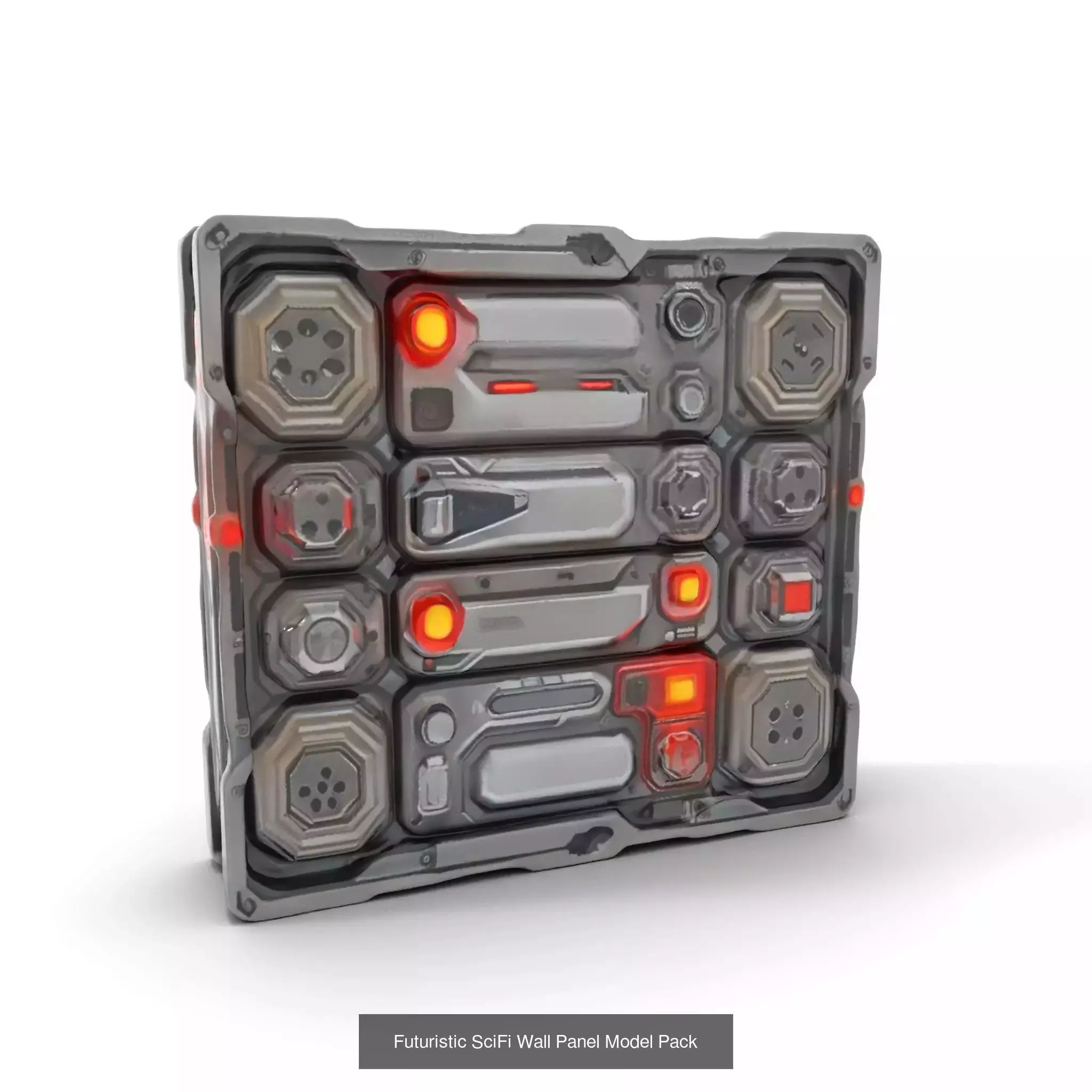 Futuristic Floor Tiles Pack 3D Model Collection_31