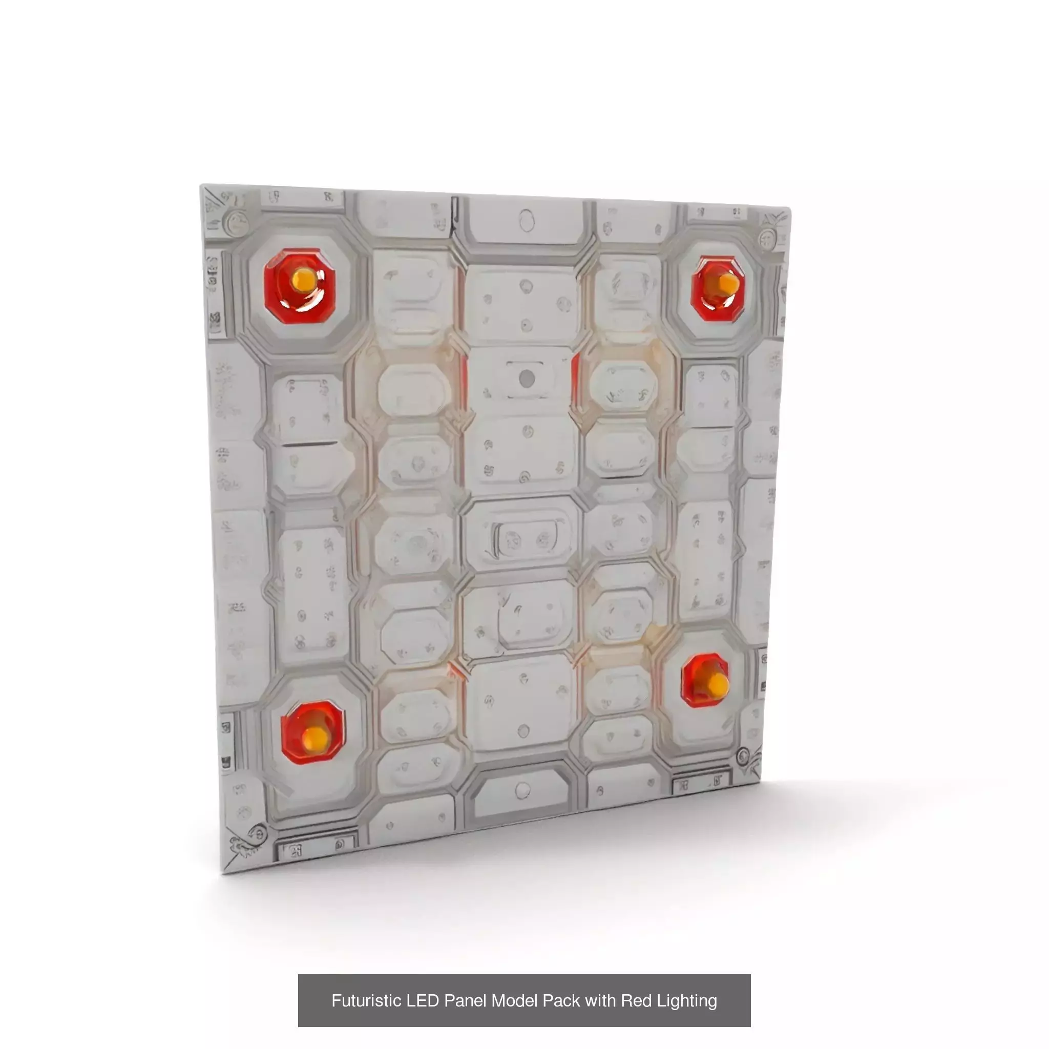 Futuristic Floor Tiles Pack 3D Model Collection_41