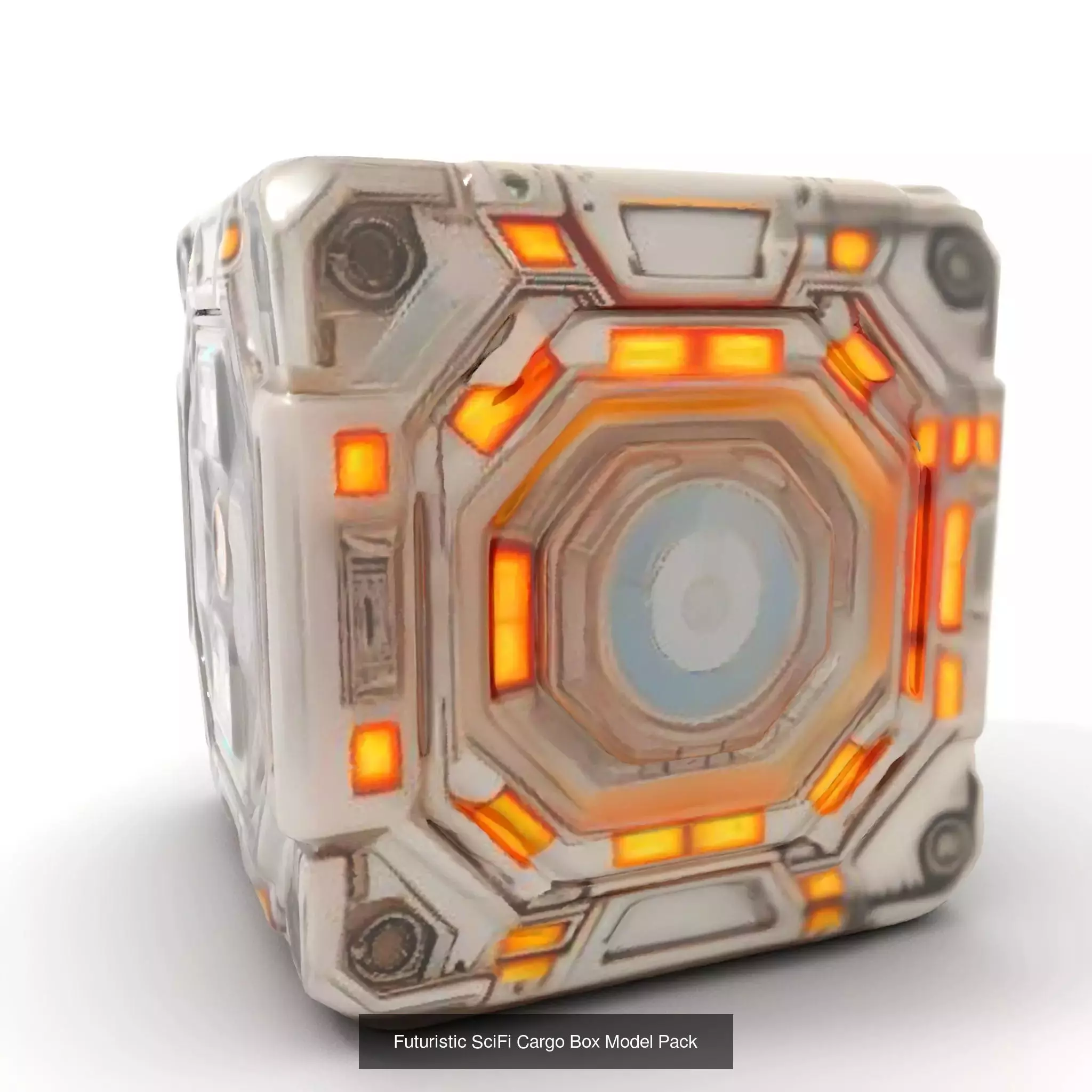 Futuristic Floor Tiles Pack 3D Model Collection_42