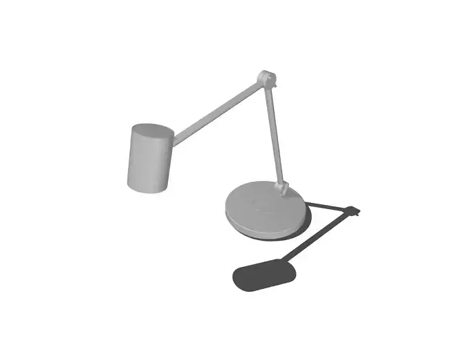 Modern Adjustable Desk Lamp Minimalist 3D Model