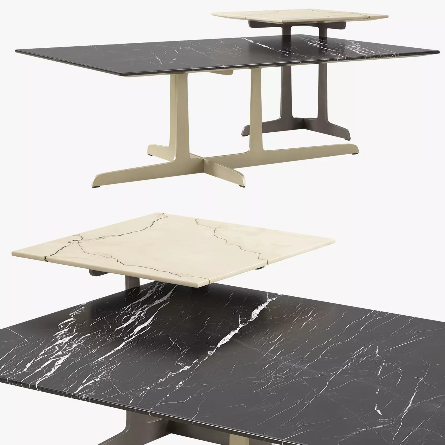 Poliform Westside Coffee Tables 2 3D model_1