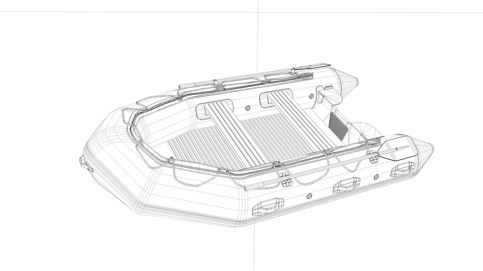 Inflatable Boat  3D model_7