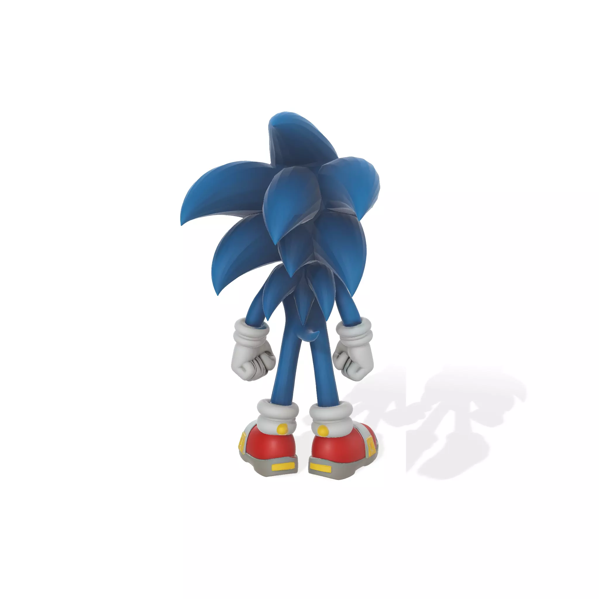 Sonic Dynamic Pose 3D print model_2