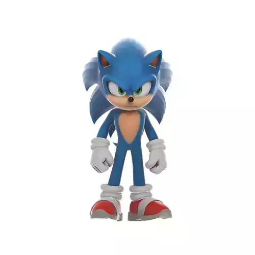 Sonic Dynamic Pose 3D print model