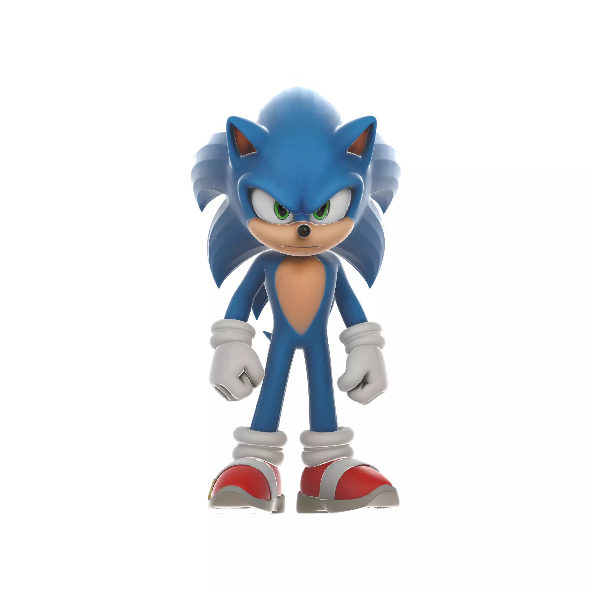 Sonic Dynamic Pose 3D print model_0
