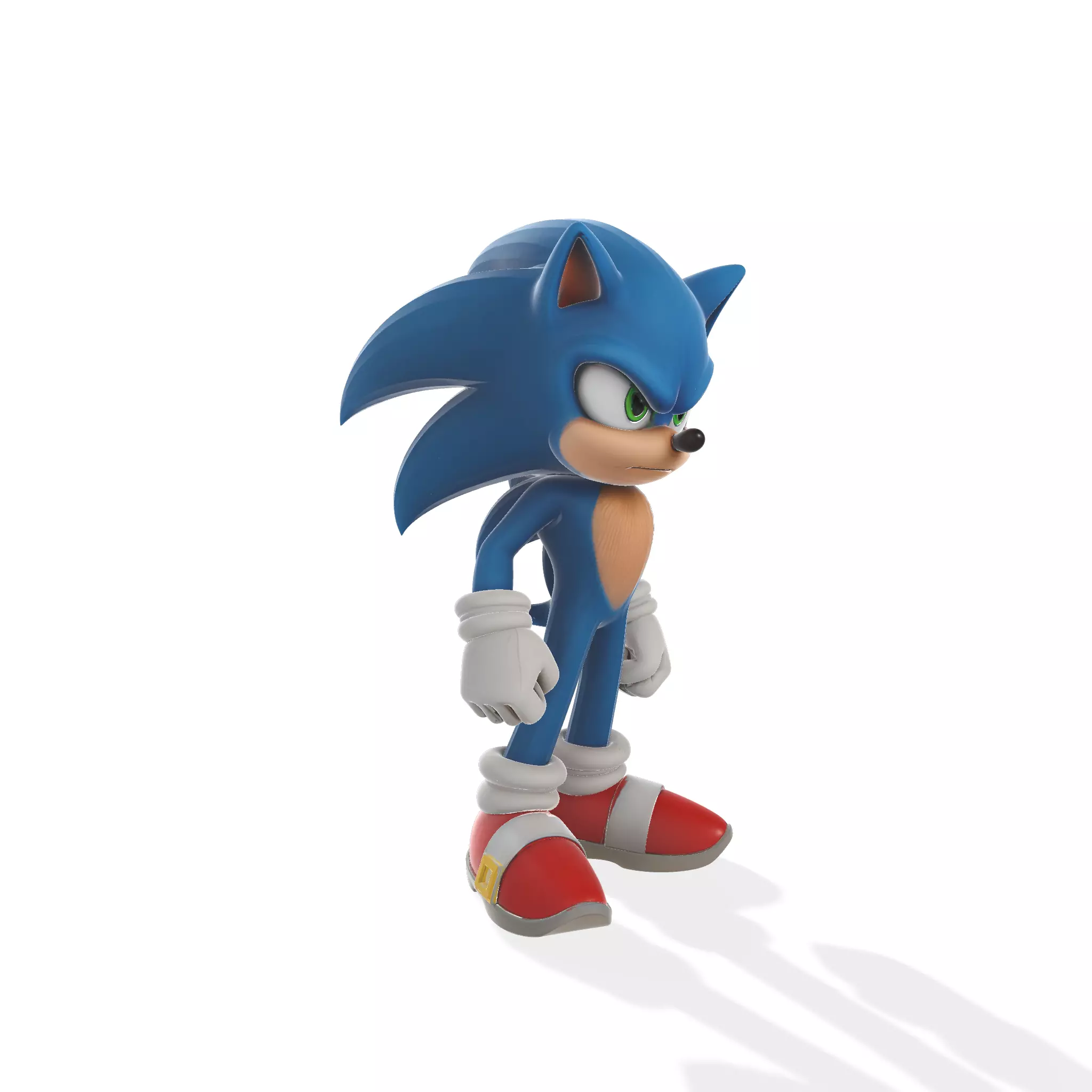 Sonic Dynamic Pose 3D print model_3
