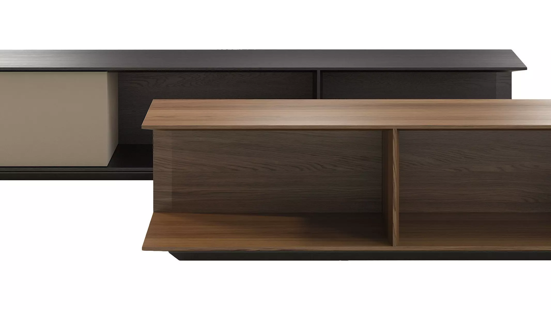 Poliform Westside Behind Sofa Coffee Tables 3D model_3