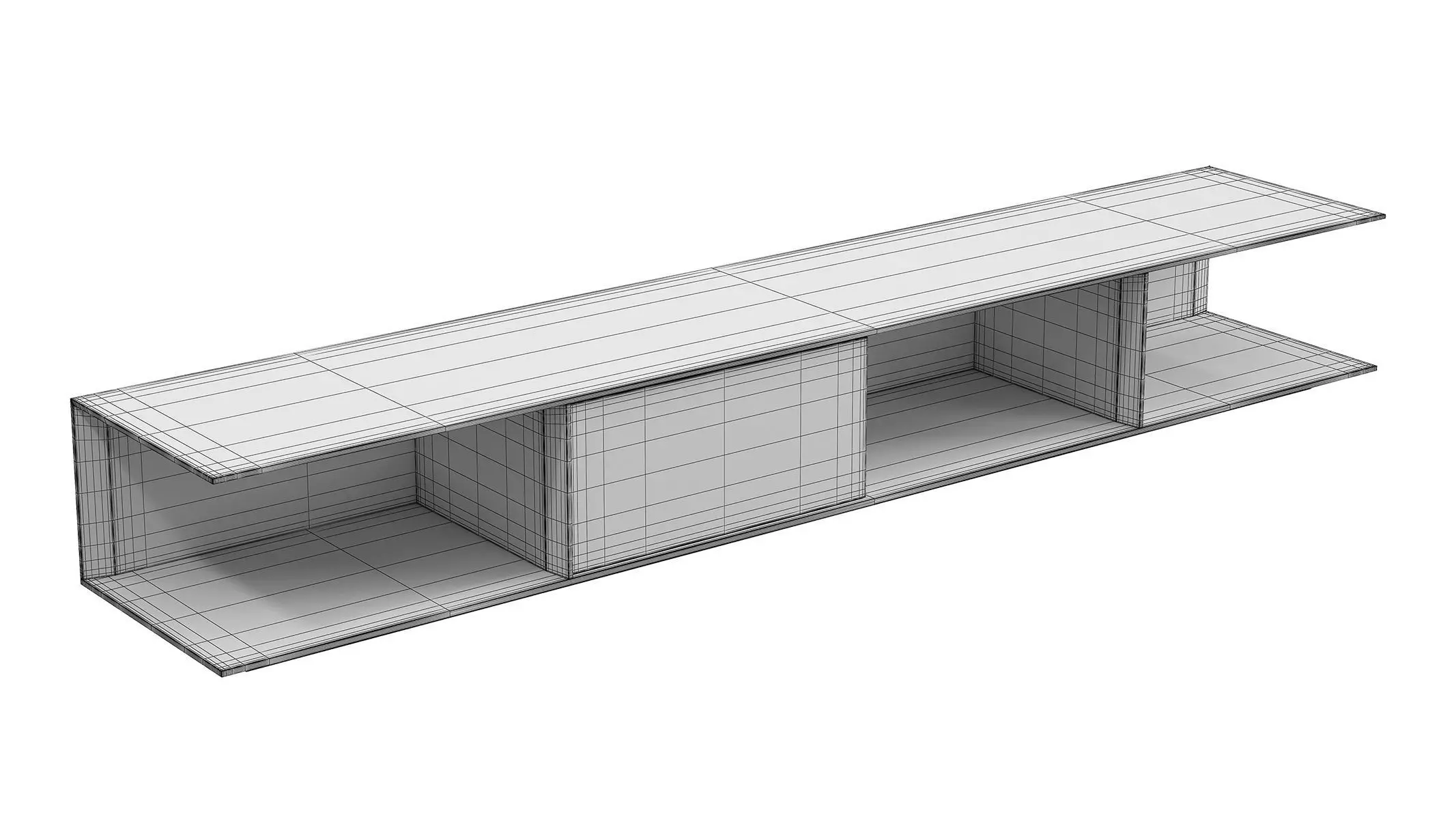 Poliform Westside Behind Sofa Coffee Tables 3D model_33