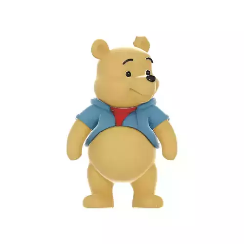 Winnie the Pooh Cute Cartoon Bear 3D print model