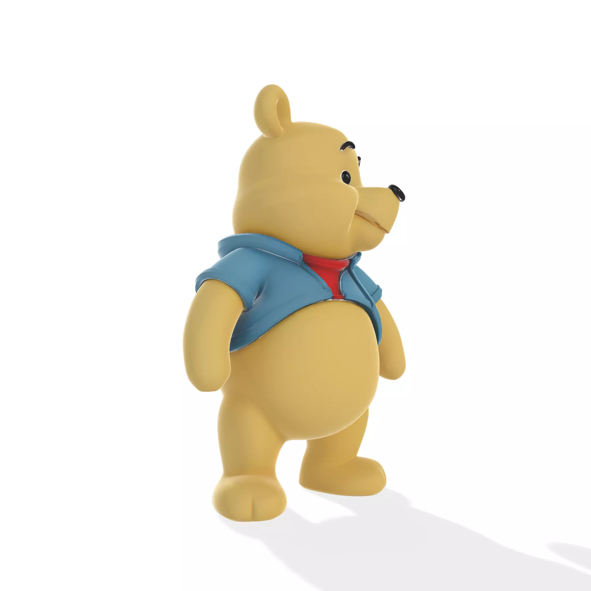 Winnie the Pooh Cute Cartoon Bear 3D print model_2