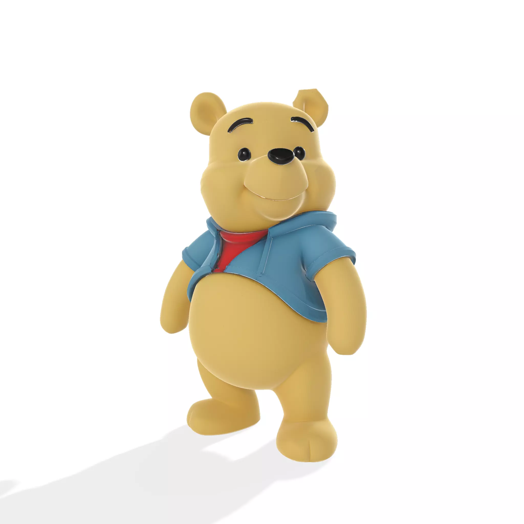 Winnie the Pooh Cute Cartoon Bear 3D print model_1