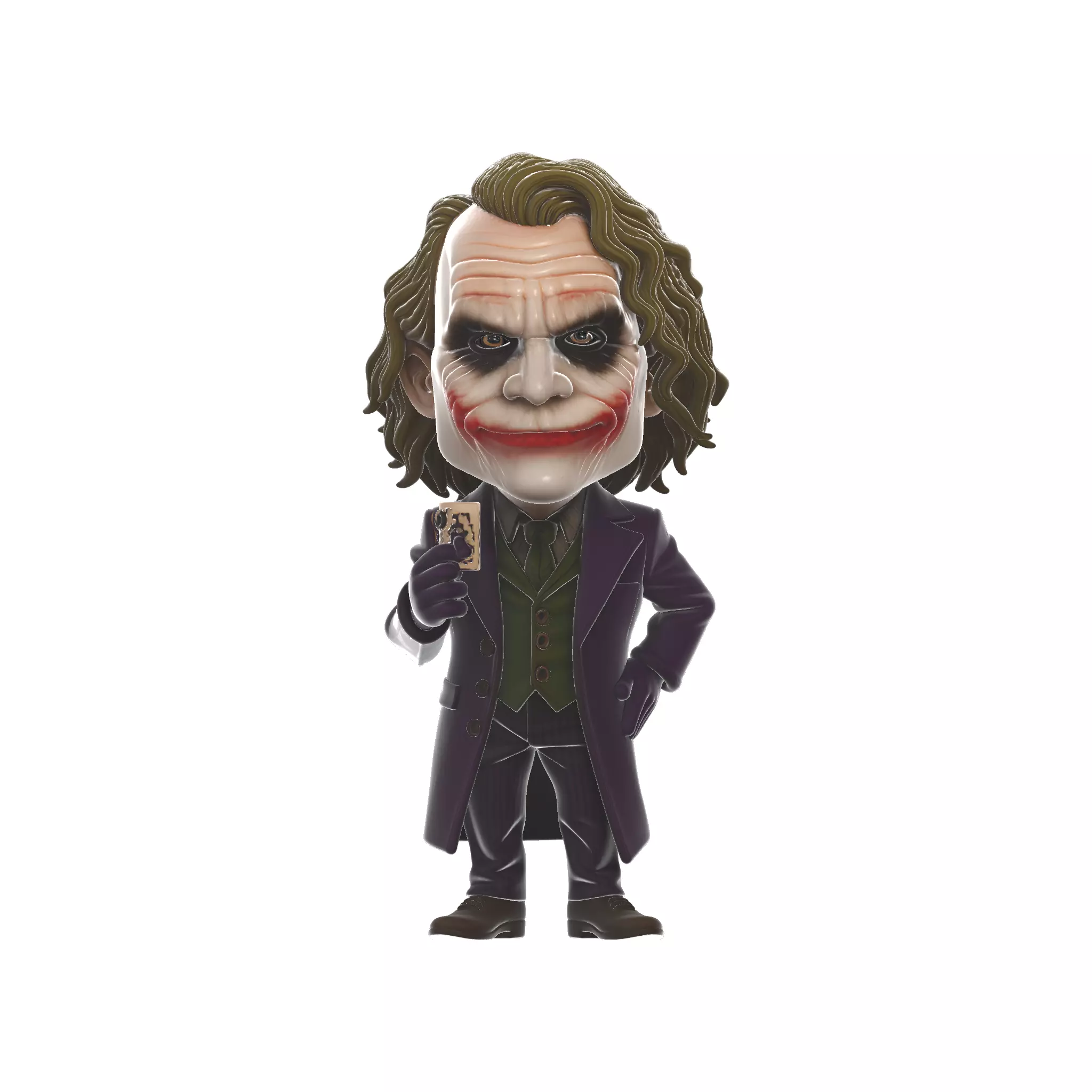 Joker Bobblehead Figurine Dark Knight Inspired 3D print model