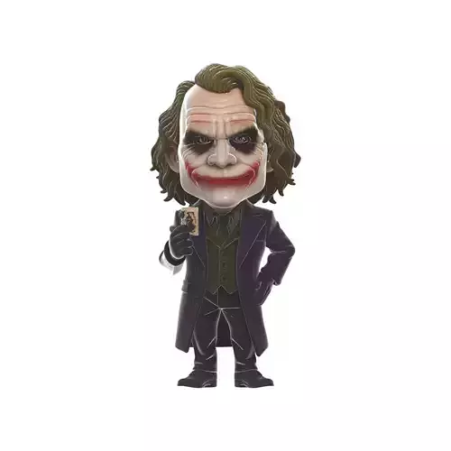 Joker Bobblehead Figurine Dark Knight Inspired 3D print model