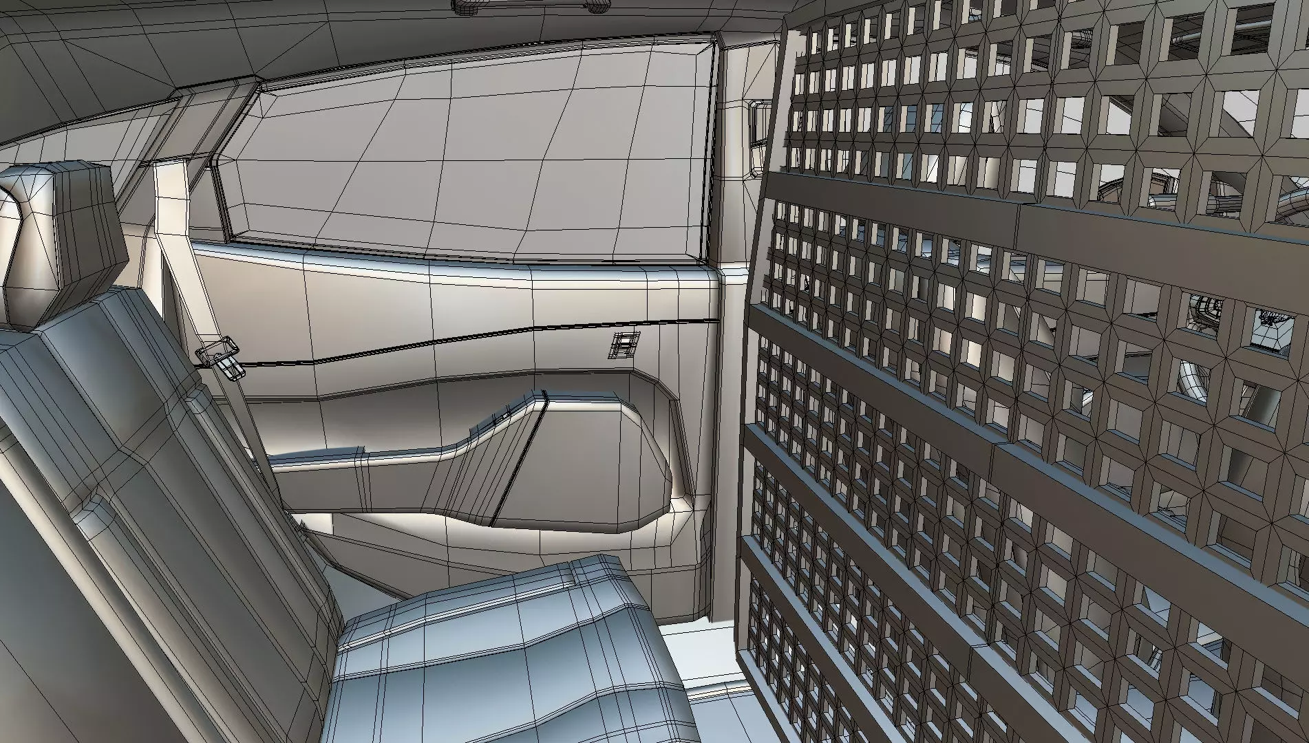 Police Interceptor SUV midpoly 3D model_21