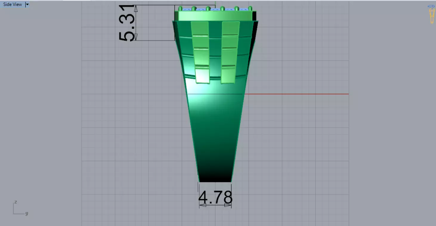 Two-tone man ring with turquoise and diamond model mr0241 3D print model_13
