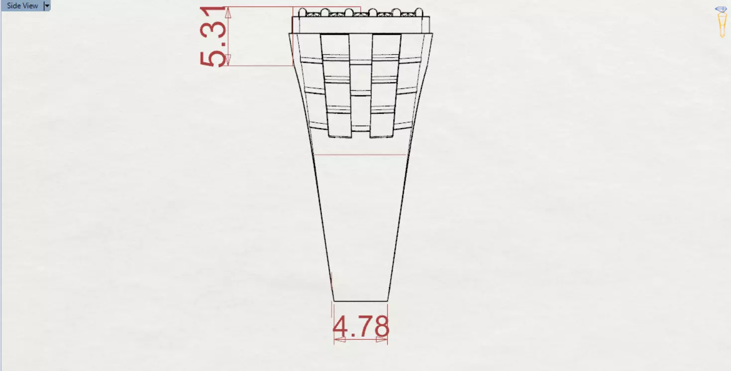 Two-tone man ring with turquoise and diamond model mr0241 3D print model_25