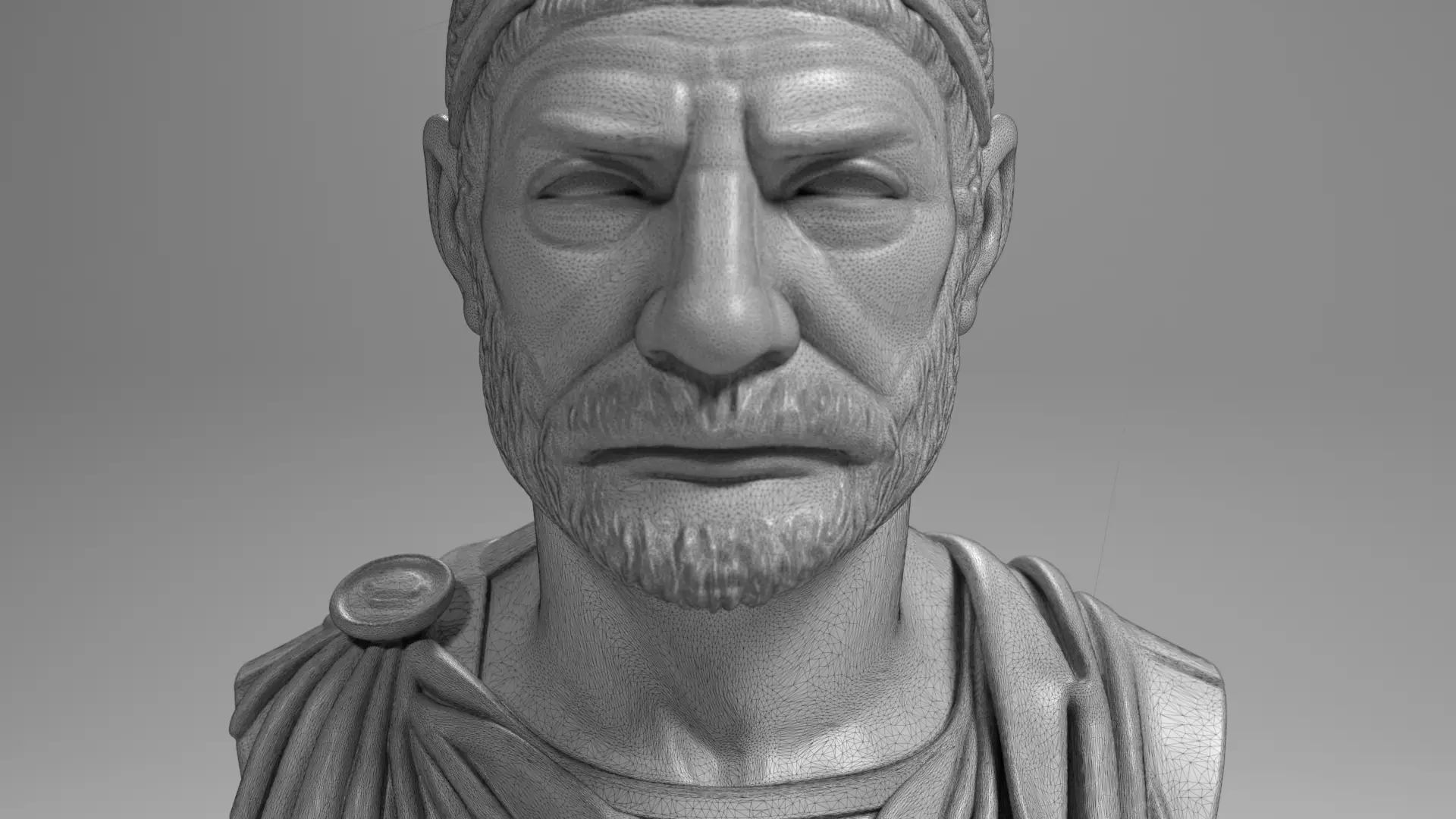 Hannibal Barca Carthaginian General Bust STL File 3D Printable 3D print model_12
