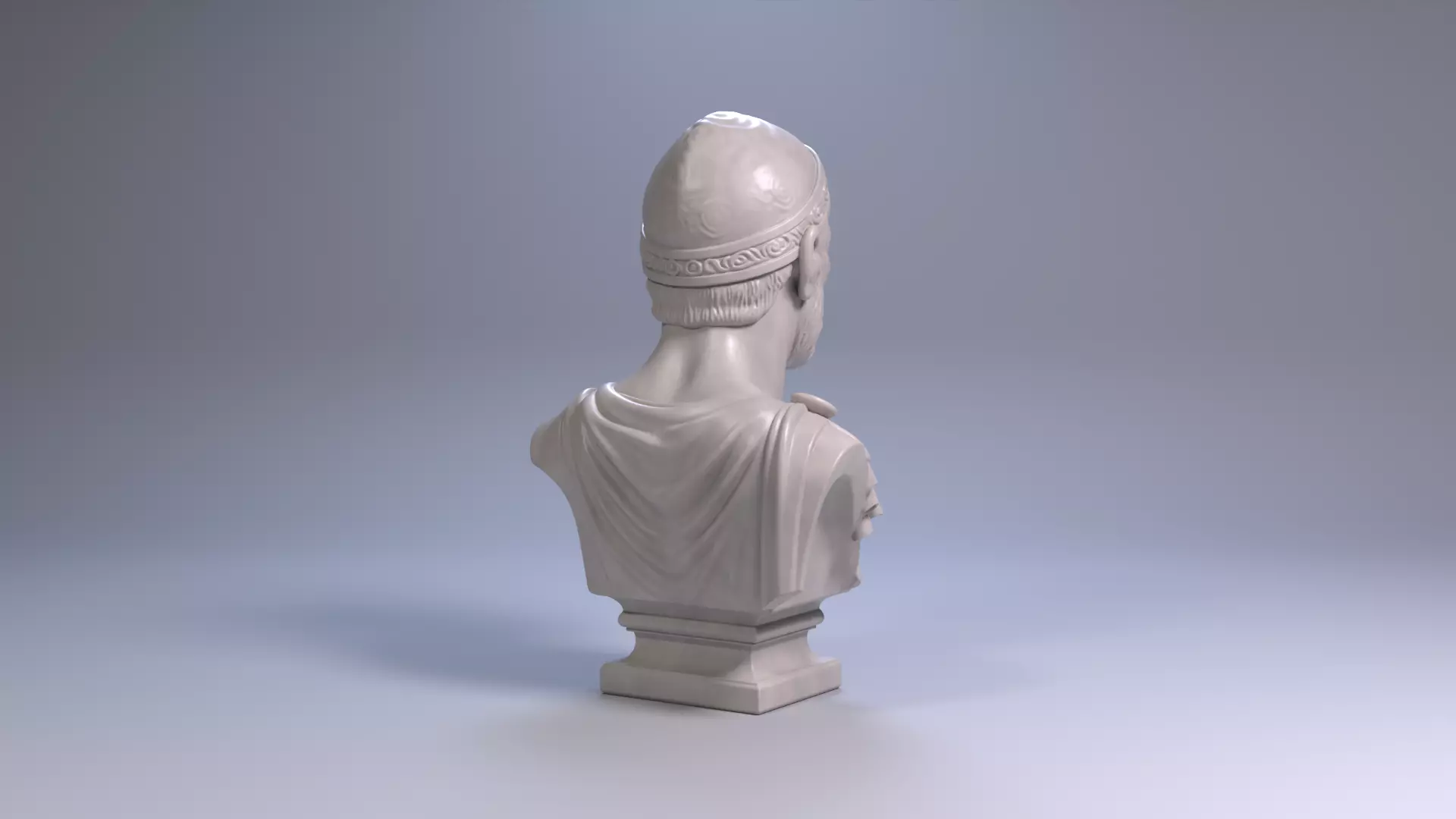 Hannibal Barca Carthaginian General Bust STL File 3D Printable 3D print model_19