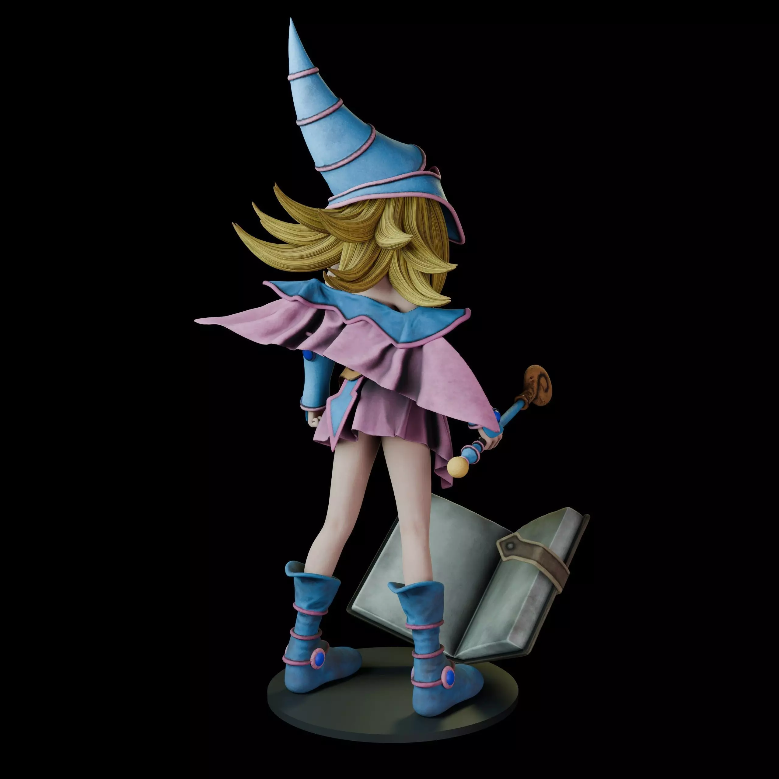 Dark Magician Girl 3D print model_6