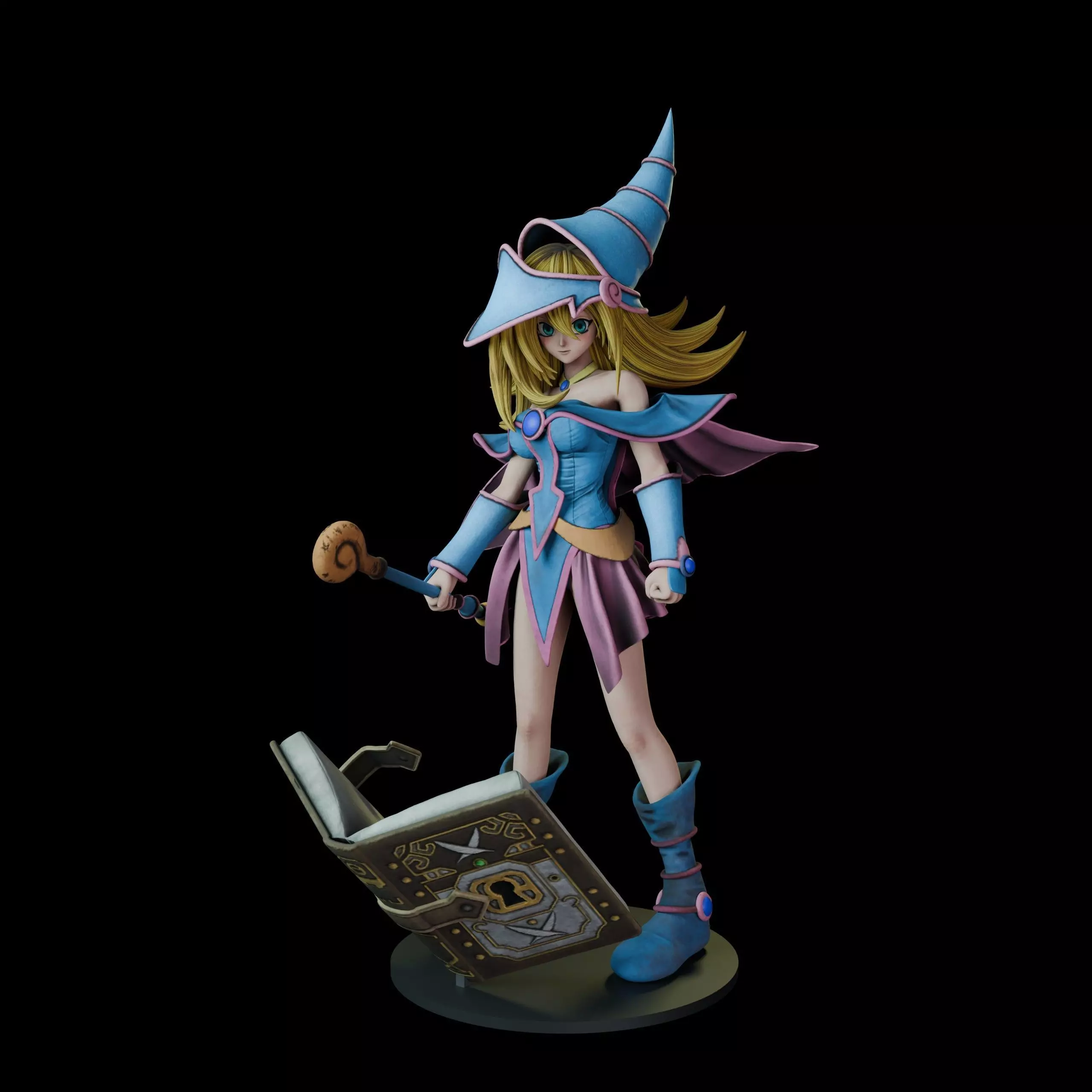 Dark Magician Girl 3D print model_0
