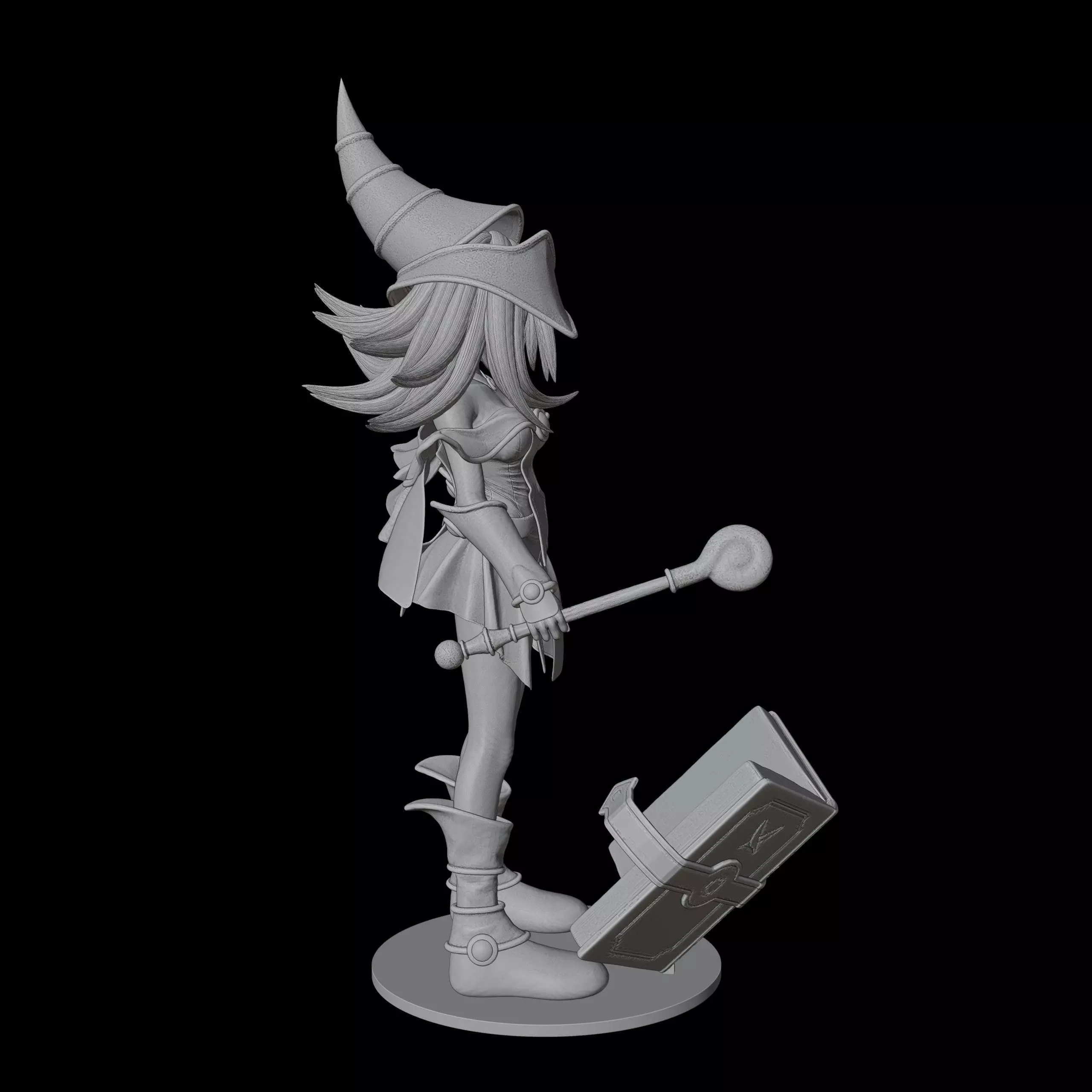 Dark Magician Girl 3D print model_9