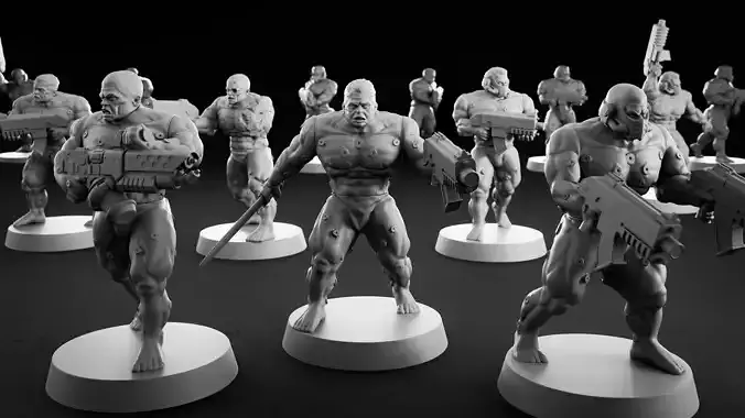 Marines Squad Free 3D print model