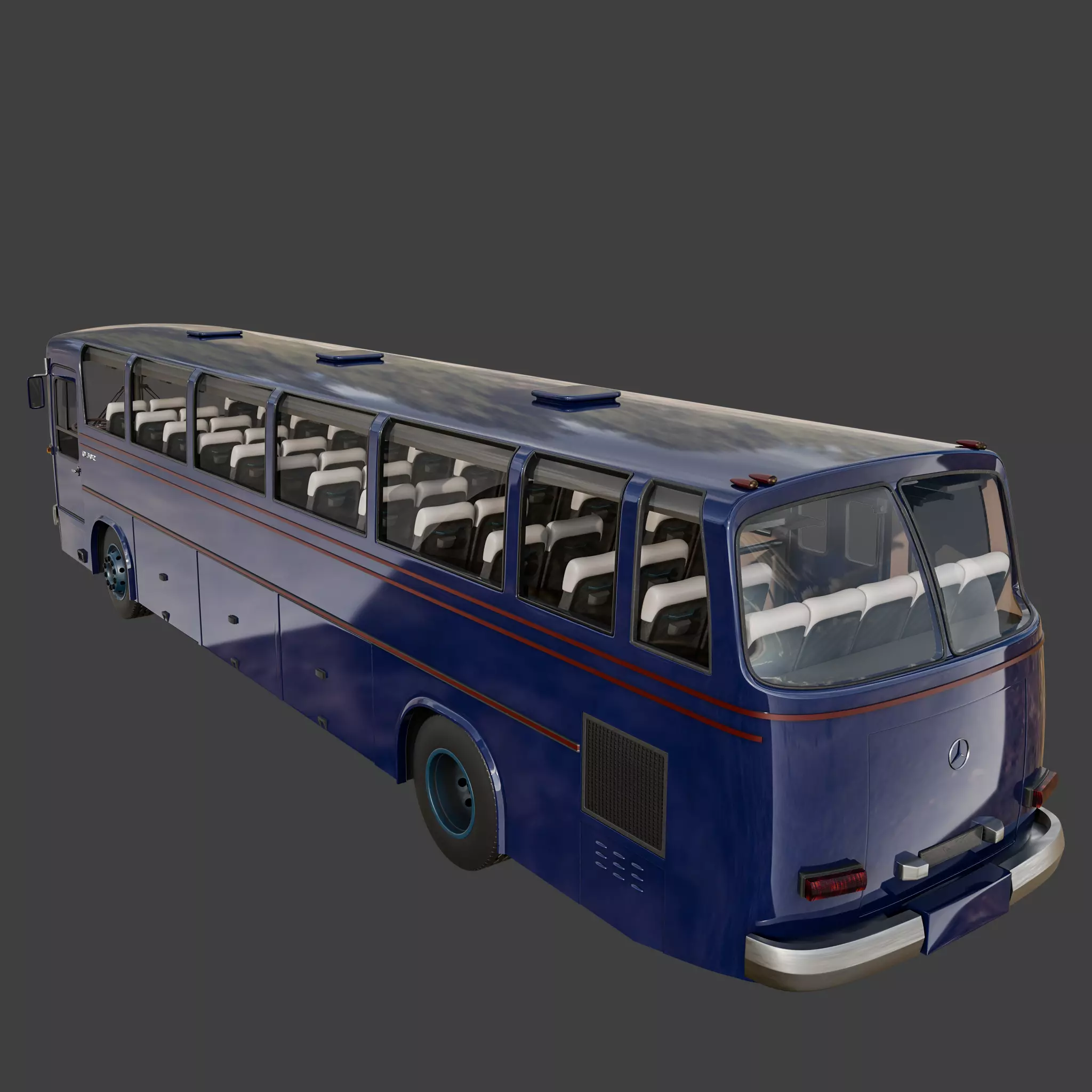 vintage printable bus 3D print model_2