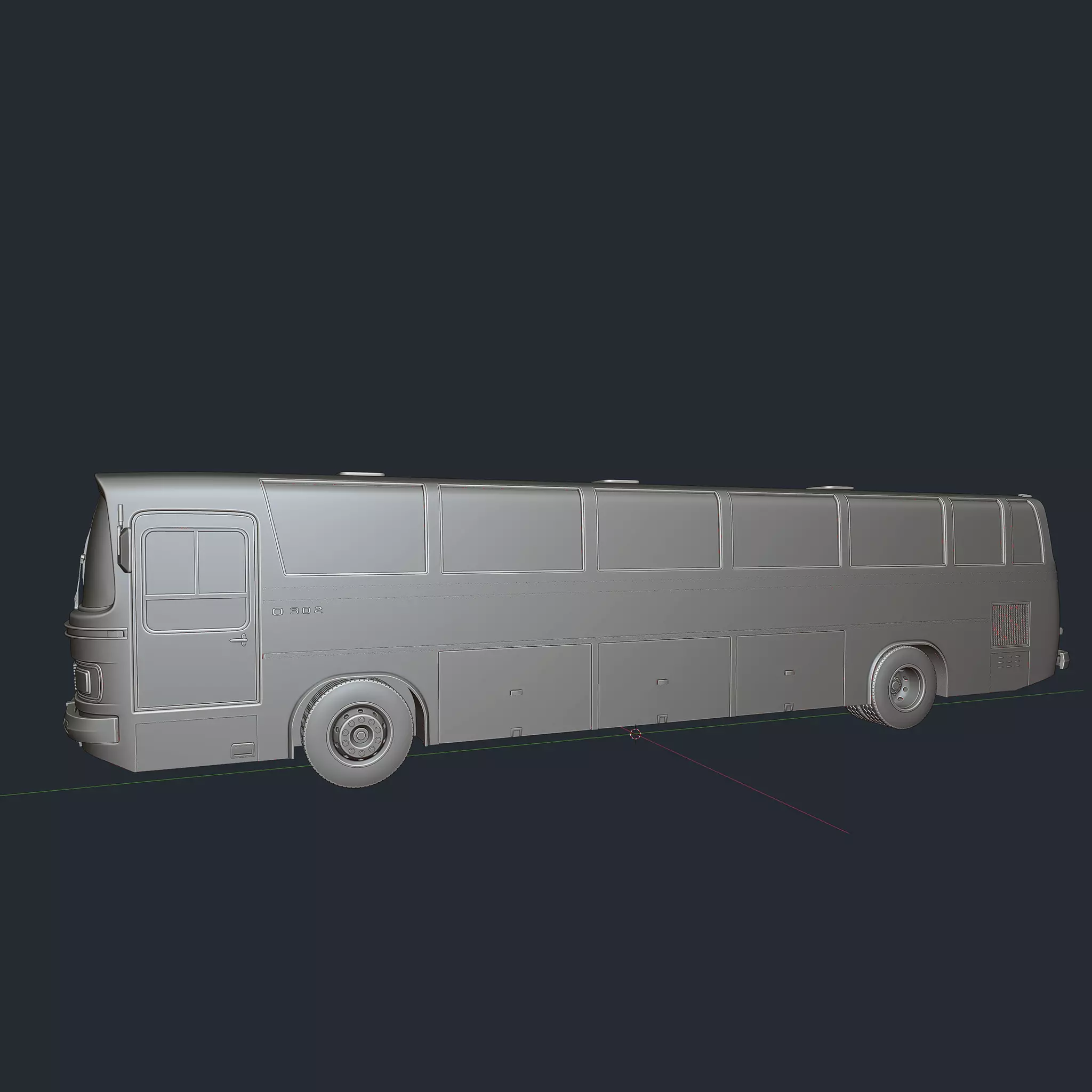 vintage printable bus 3D print model_7