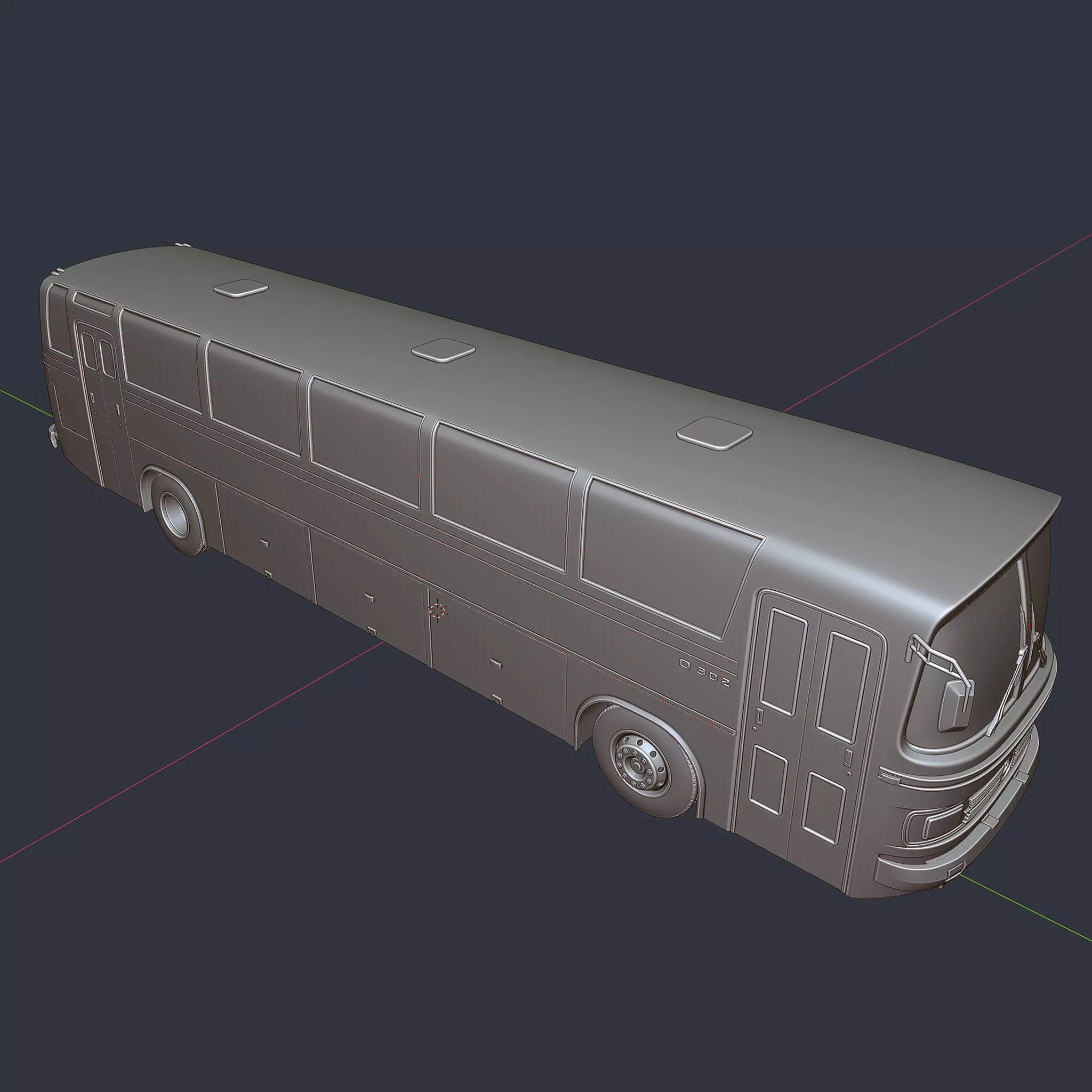 vintage printable bus 3D print model_8