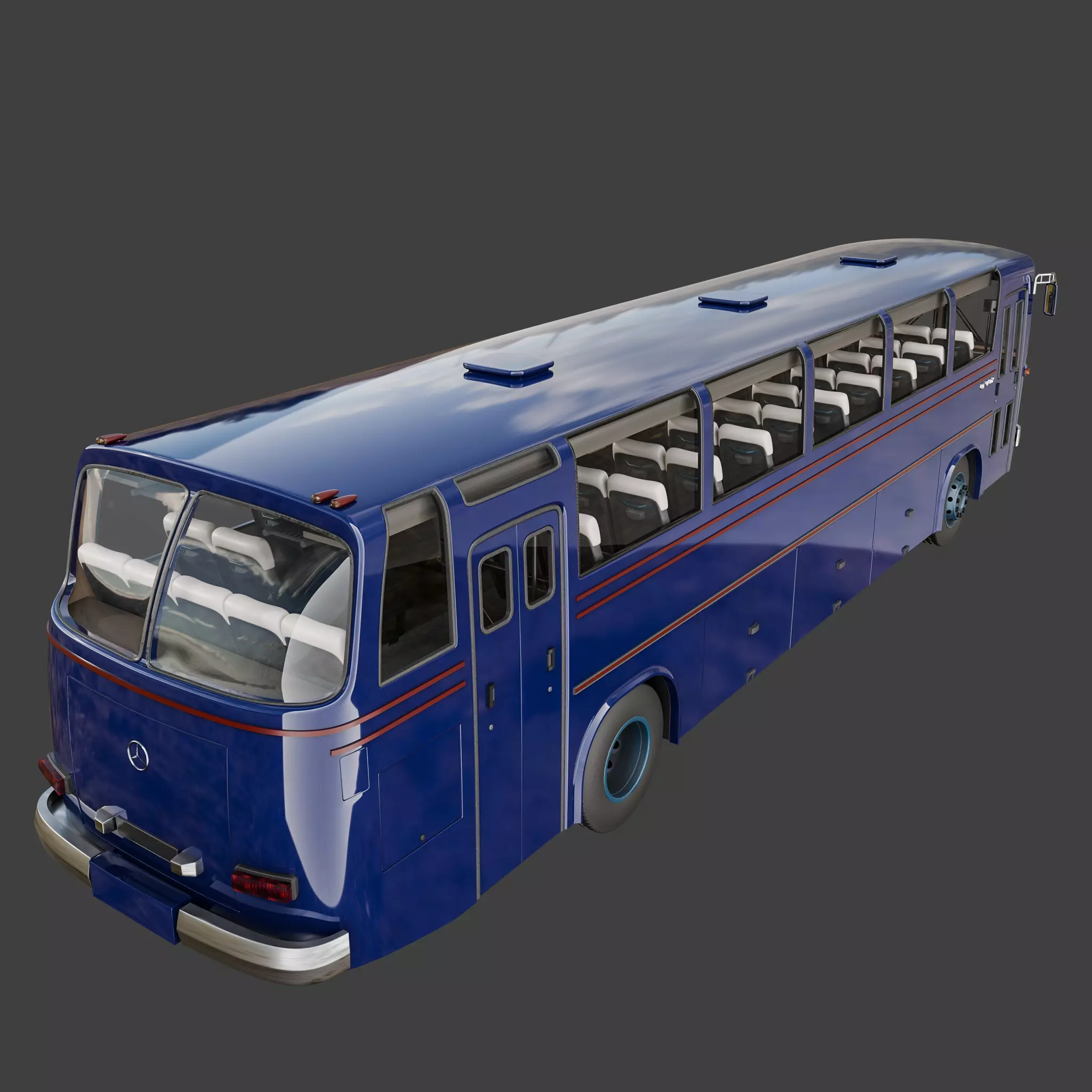vintage printable bus 3D print model_3