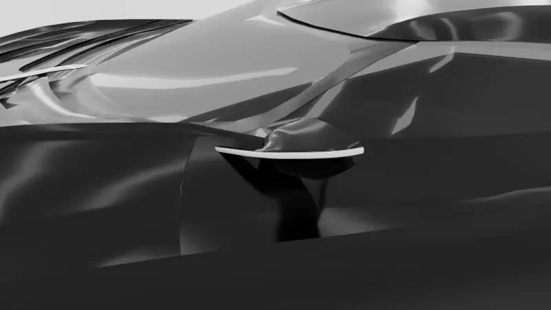 Bugatti Chiron car blender model 3D model_14