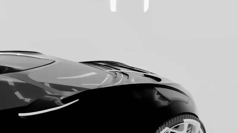 Bugatti Chiron car blender model 3D model_11