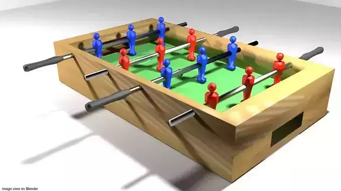 Arcade Game - Soccer Table 3D model