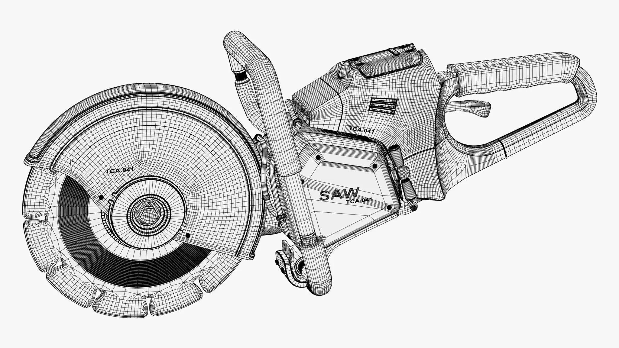 Handheld Cut Off Saw M1 3D model_11