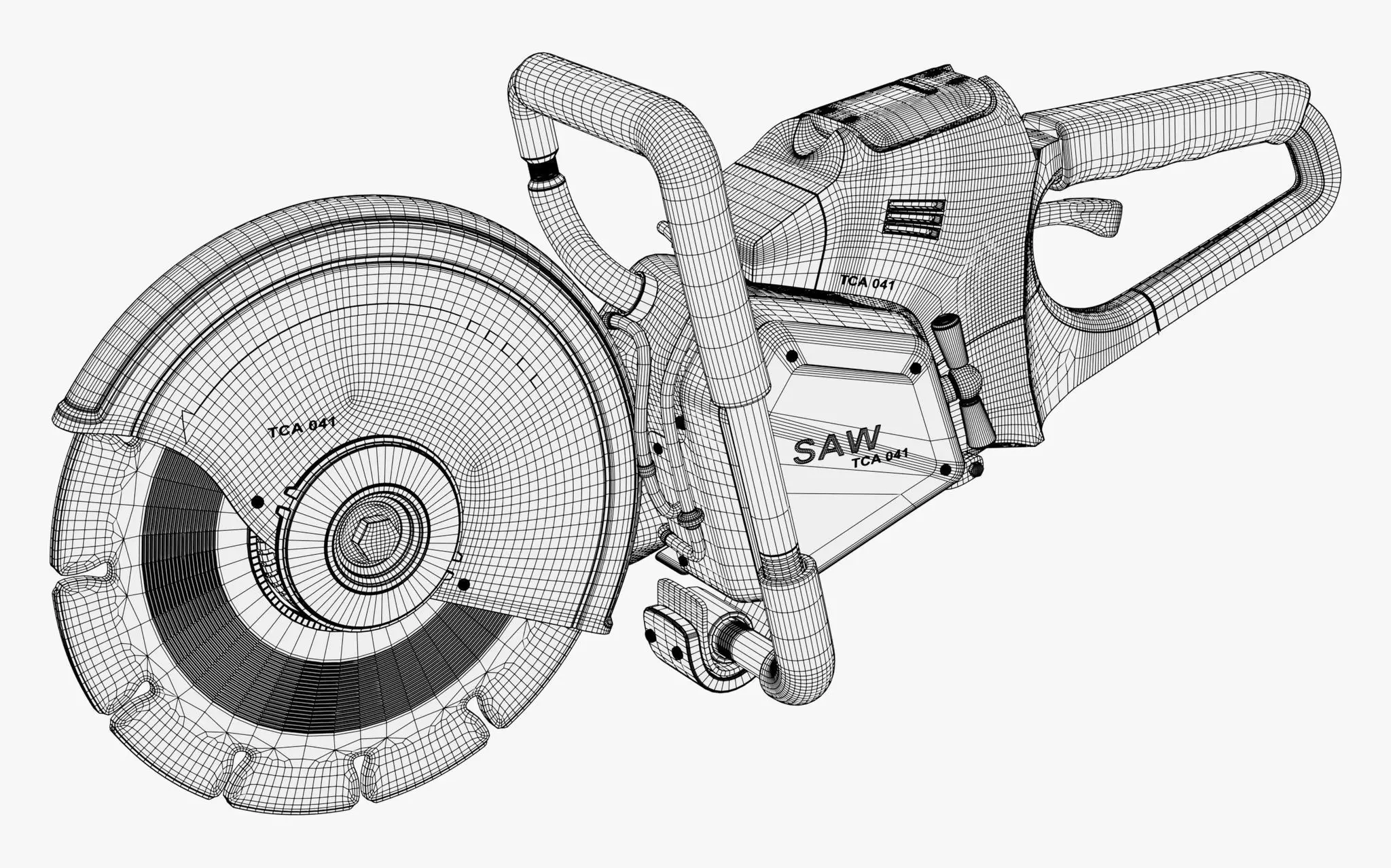 Handheld Cut Off Saw M1 3D model_6