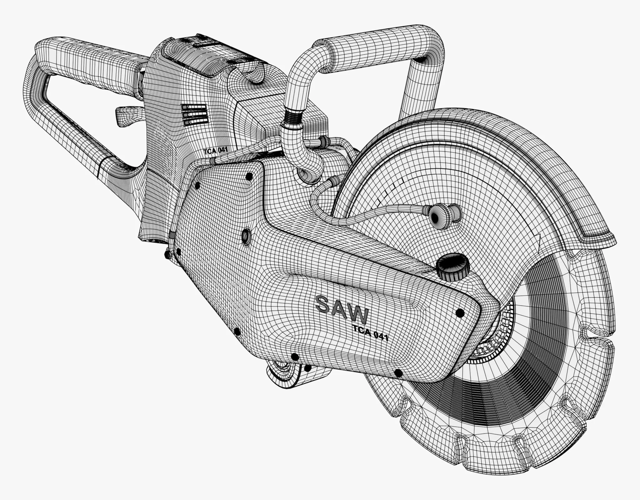 Handheld Cut Off Saw M1 3D model_10