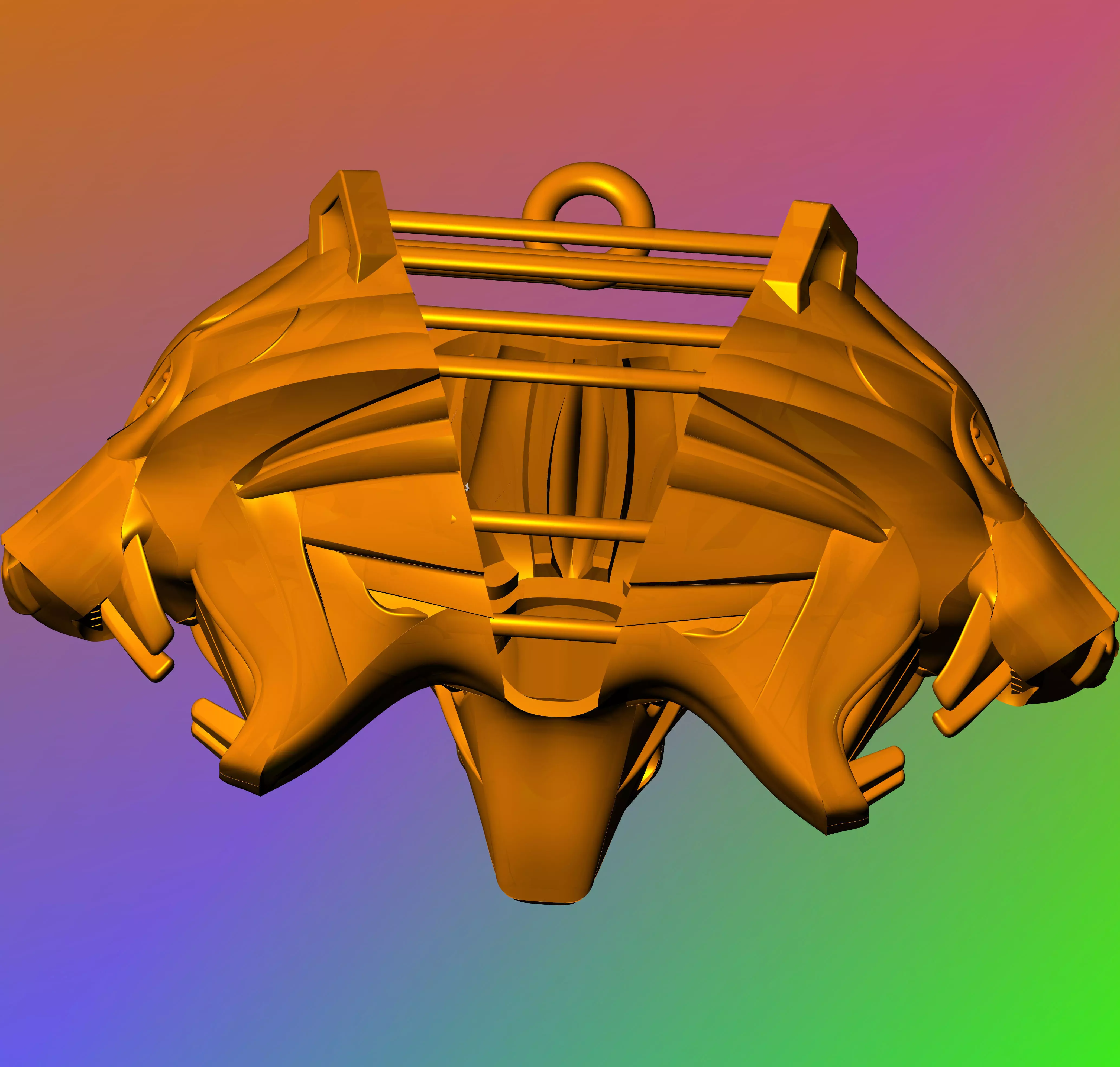 LION ROAR 3D print model_4