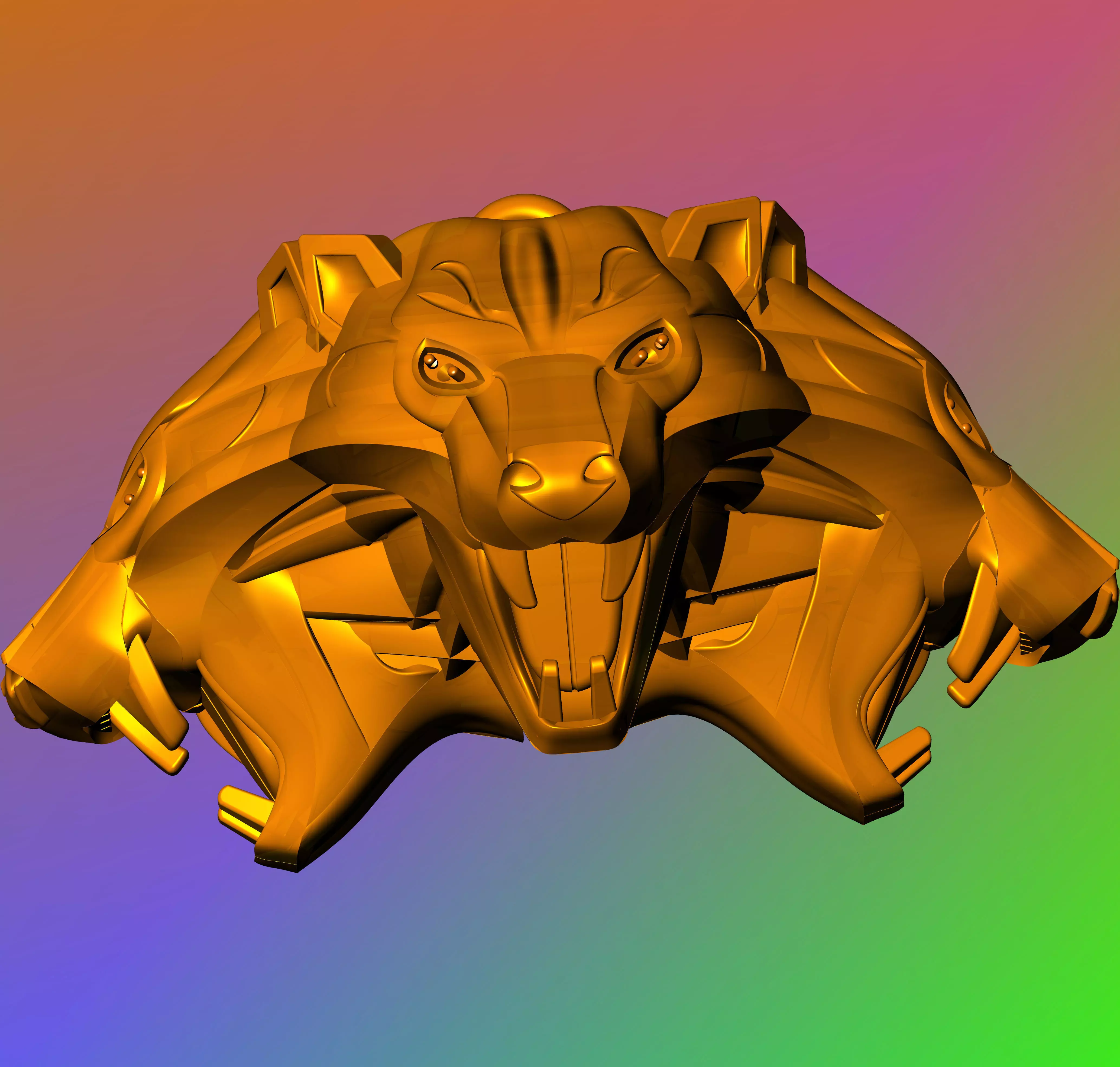 LION ROAR 3D print model_2