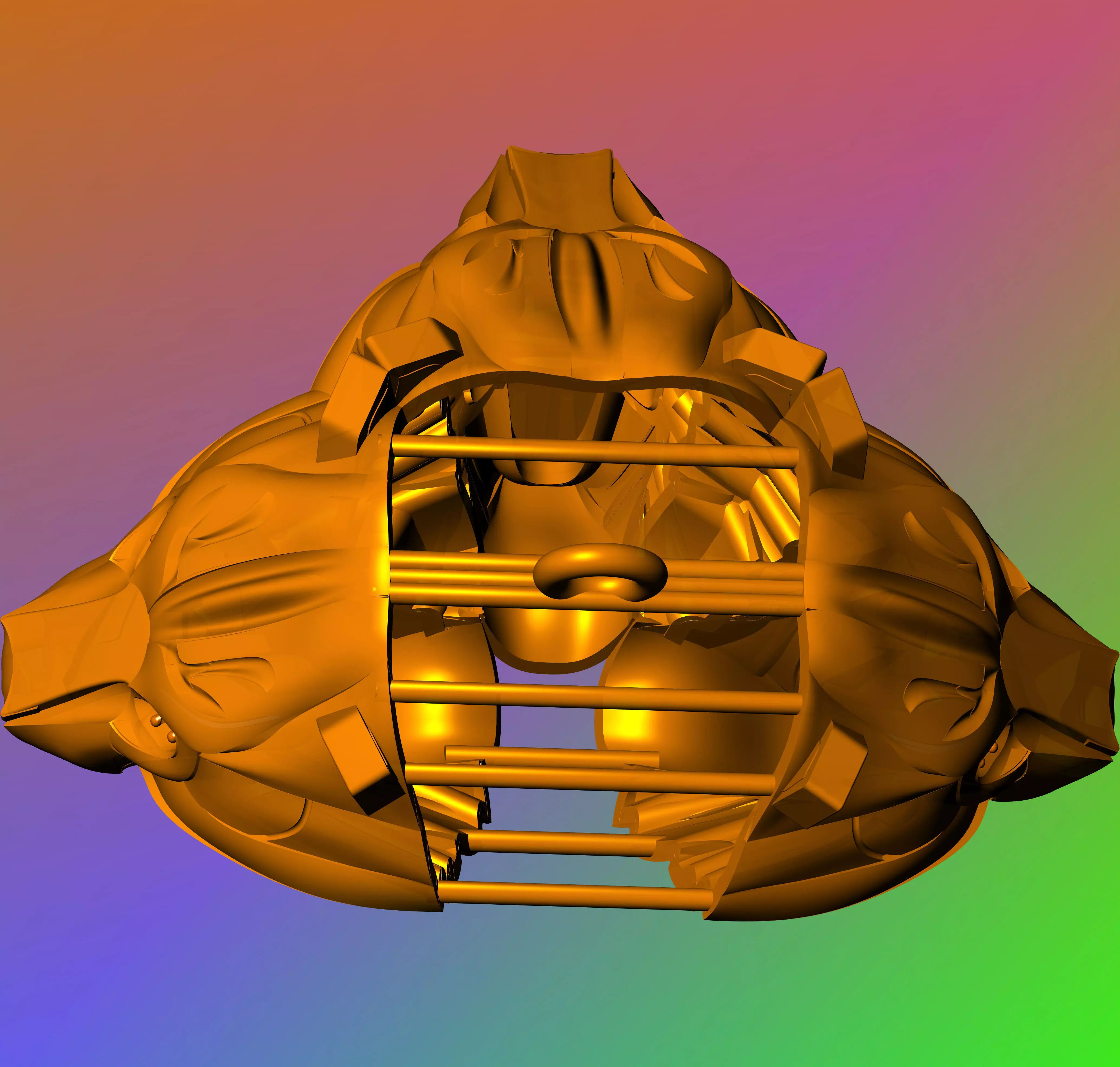 LION ROAR 3D print model_3