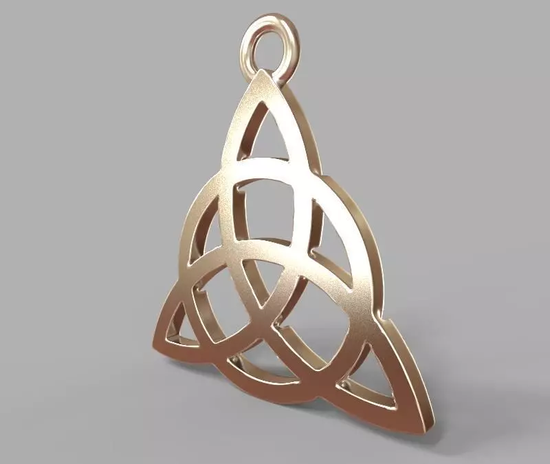 The Knot Pendant 3D model_3