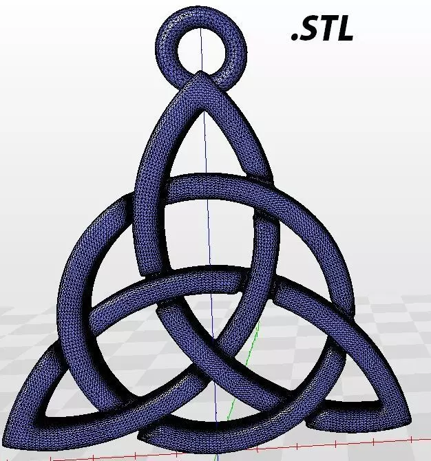 The Knot Pendant 3D model_7