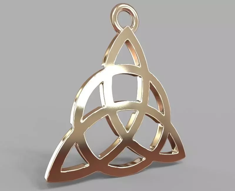 The Knot Pendant 3D model_5