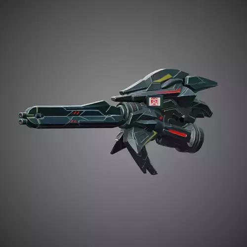  Futuristic Plasma Cannon 3D Model