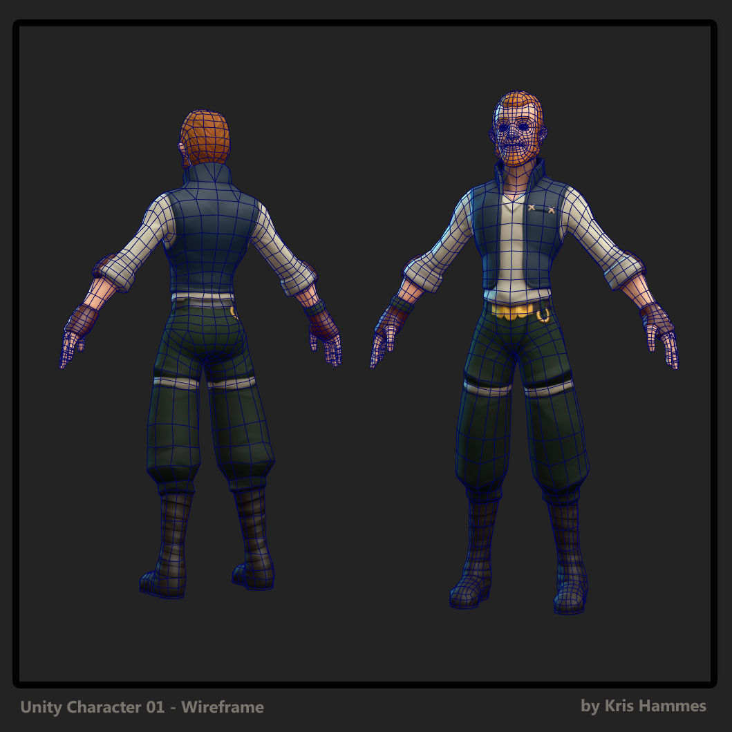 KBH Toon - Adventurer 01 Low-poly 3D model_1