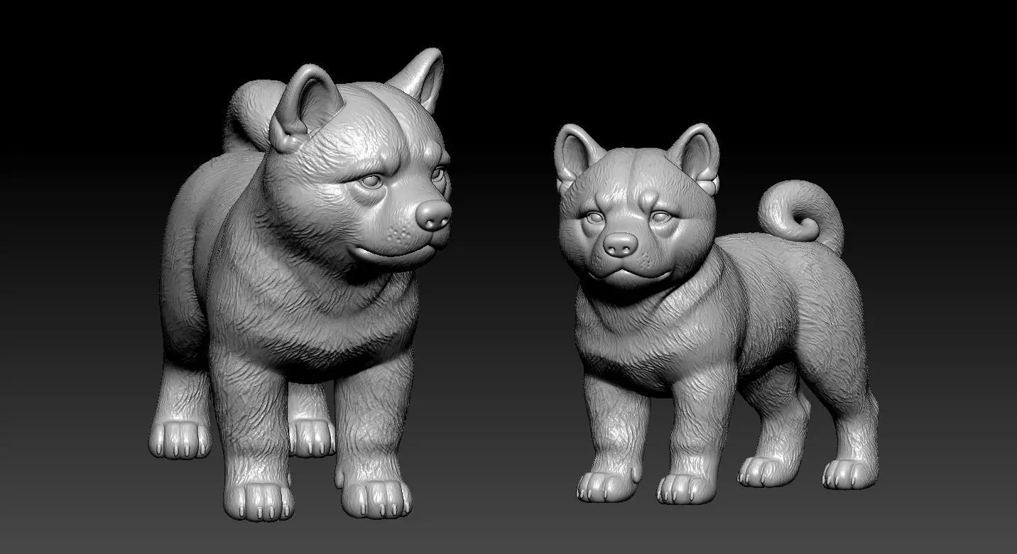 Siberian Husky model - Husky statue - 3D print 3D print model_2