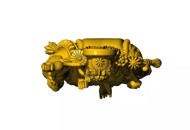 Durga maa 3d pendent ambemaa 3D print model_2