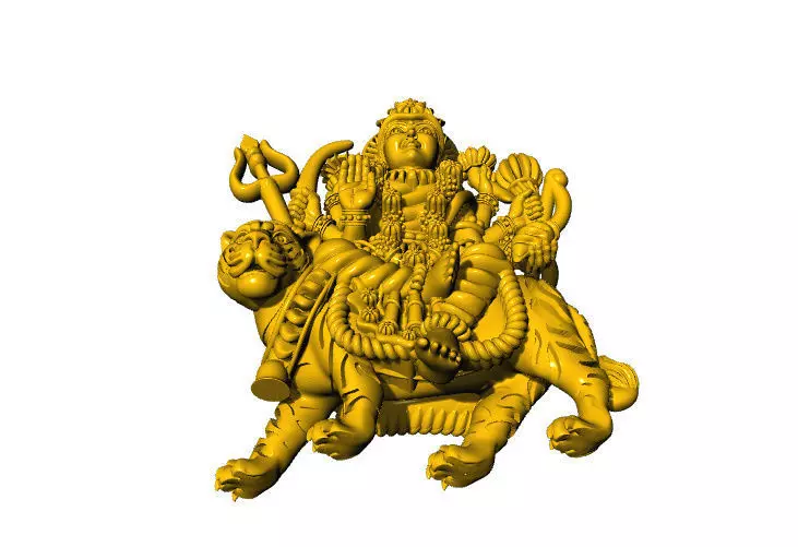 Durga maa 3d pendent ambemaa 3D print model_5